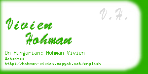 vivien hohman business card